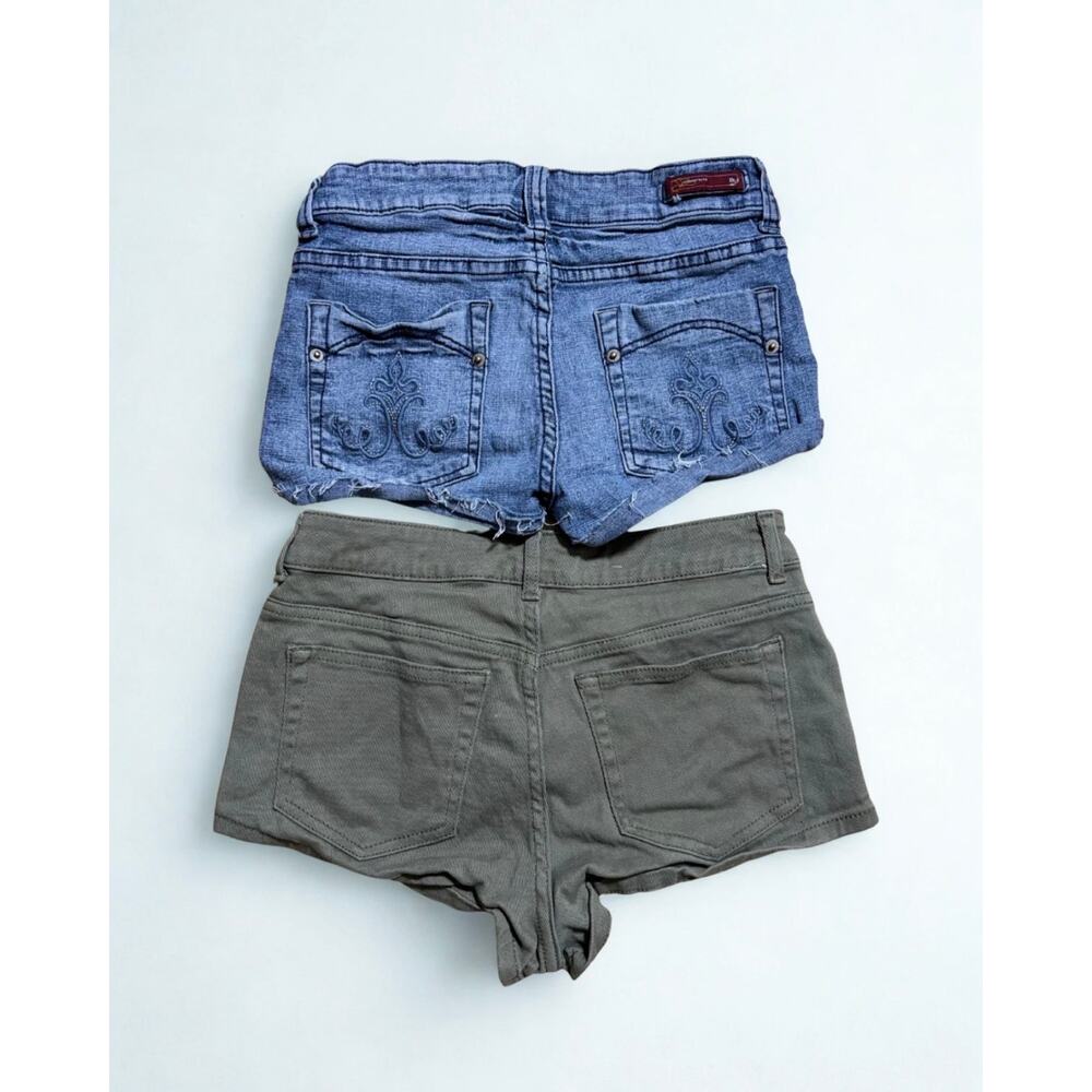 Womens Lot 20 Y2K Denim Shorts Jeans Sweatpants Abercrombie Baby Phat READ INFO - Picture 12 of 14